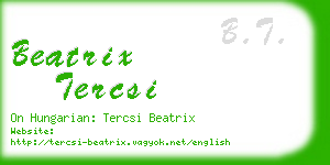 beatrix tercsi business card
